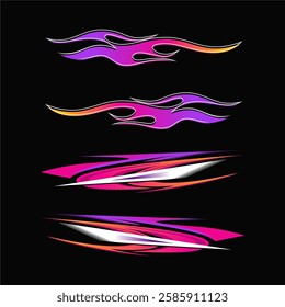 Abstract Racing Stripes Design vector