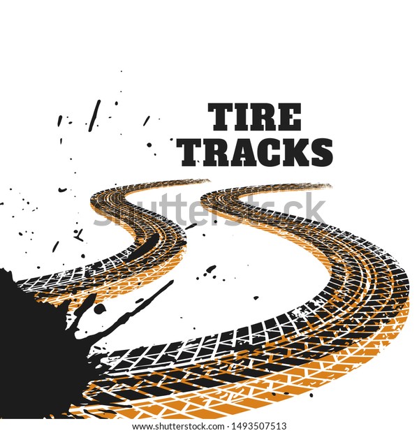 abstract racing\
tire tracks print marks\
background
