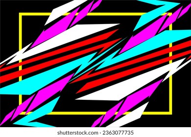 abstract racing vector background design with a unique striped pattern and a beautiful combination of bright colors