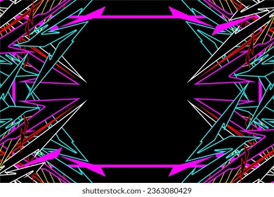 abstract racing vector background design with a unique line out pattern and with a beautiful combination of bright colors, suitable for your wrapping design