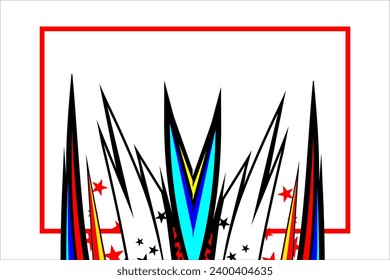 Abstract Racing Vector Background Design with Unique Line Pattern and Bright Color,Looks Beautiful and clean