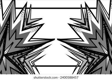 Abstract racing vector background design with a unique line pattern and an elegant grayscale color combination look elegant 