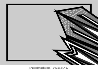 abstract racing vector background design with line patterns and grayscale colors