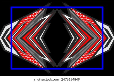 abstract racing vector background design with a unique line pattern on a black background