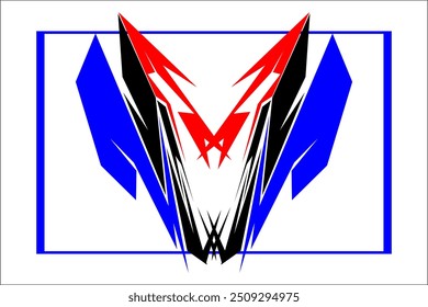 Abstract racing vector background design with unique line pattern suitable for your car wrap