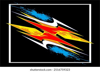 Abstract racing vector background design, with a unique and modern line pattern, suitable for wrapping your car, my own work, not AI generated