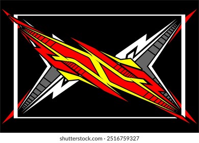 Abstract racing vector background design, with a unique and modern line pattern, suitable for wrapping your car, my own work, not AI generated