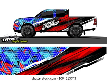 
abstract racing vector background for truck car and vehicles wrap design. 