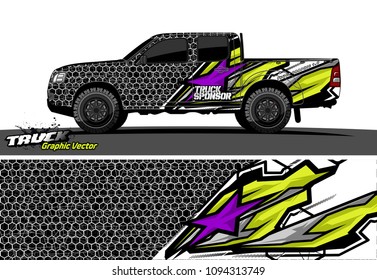 
abstract racing vector background for truck car and vehicles wrap design. 