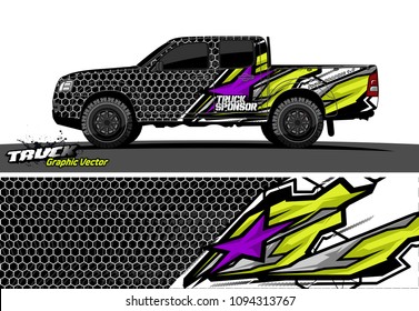 
abstract racing vector background for truck car and vehicles wrap design. 