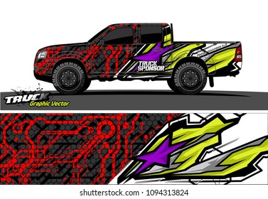 
abstract racing vector background for truck car and vehicles wrap design. 
