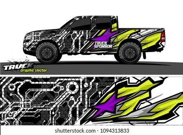 
abstract racing vector background for truck car and vehicles wrap design. 