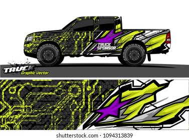 
abstract racing vector background for truck car and vehicles wrap design. 