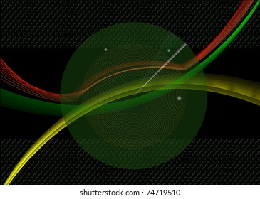 abstract radar scan