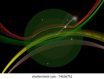 abstract radar scan vector background