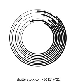 Abstract Radar symbol, endles circle
