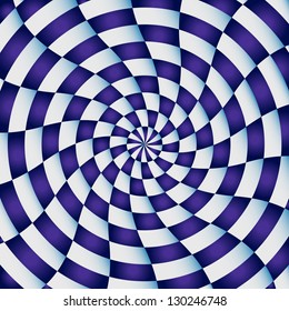 Abstract radial background, sliced circles - illustration