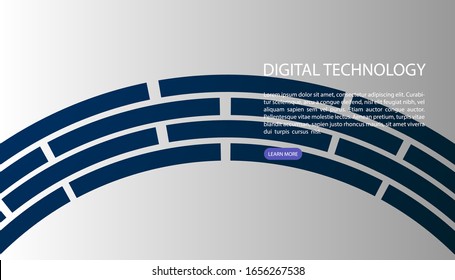 Abstract radial design background, User interface for Big data flow processing concept, cloud database, isometric vector, web hosting and server room icons. business and technology concept in database system