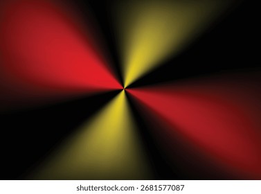 Fondo radial Abstractas del degradado Vector negro rojo amarillo