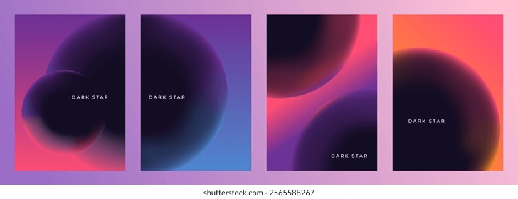 abstract radial gradient dark planet red and blu ecover design set, for cover, poster, background, magazine, catalog, flyer, brochure, etc.
EPS 10 vector design set.