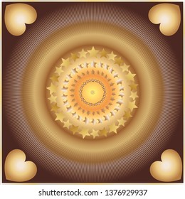 Abstract Radial Gradient Gold Ball Background. Silver meta radial texture background. Metallic gradient vector illustration. Grayscale circular ornaments collection. Gold, White, gray design elements.