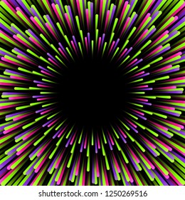 Abstract radial lines background, vector illustration.