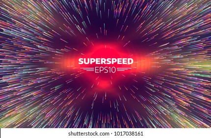 Abstract radial lines geometric background. Beams zoom concentric pattern. Explosion star. Motion effect. Starburst