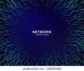Abstract radial lines geometric background.