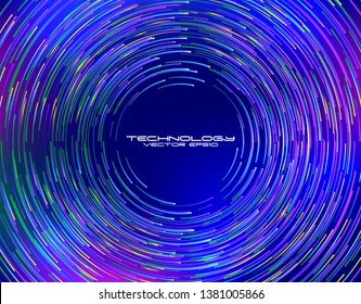 Abstract radial lines geometric background