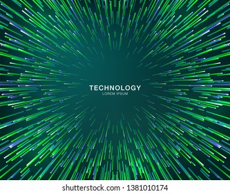 Abstract radial lines geometric background