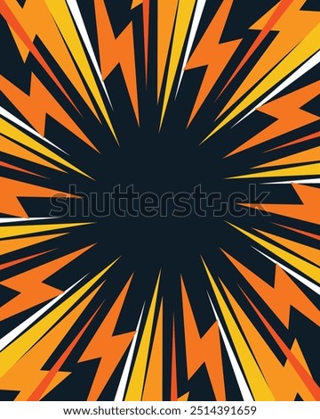 Abstract radial lines rays background