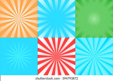 Abstract radial rays background. Made using with blend modes.