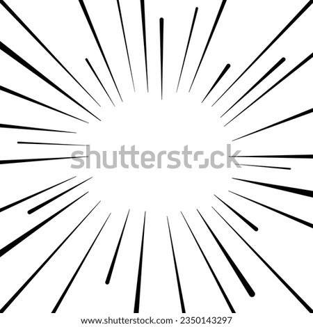abstract radial rays burst effect