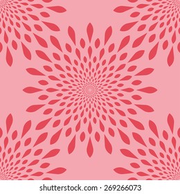 Abstract Radial Seamless Pattern - Vector Illustration