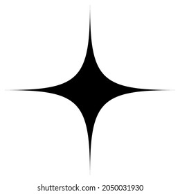 Abstract radial shape, design element vector
