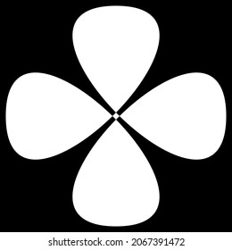 Abstract radial shape, design element vector