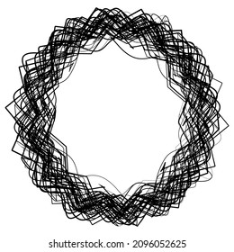 Abstract radial shape, design element vector