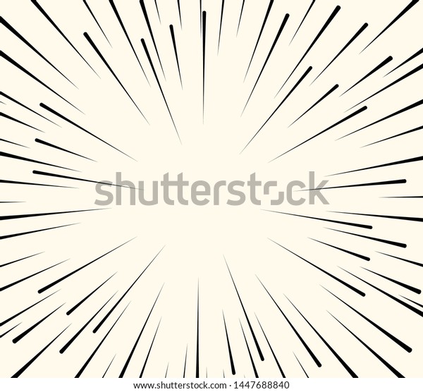 Abstract Radial Speed Lines Graphic Overlay Stock Vector Royalty