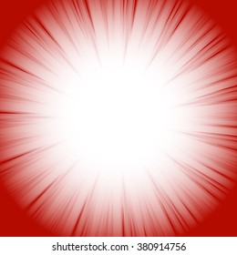 Abstract radial starburst background with transparent glowing effect