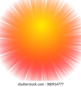 Abstract radial starburst background with transparent glowing effect