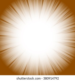 Abstract radial starburst background with transparent glowing effect