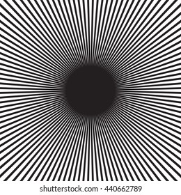 Abstract radial sunburst ray background in vector format.