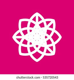 Abstract radial vector Logotype. It can also be seen as a flower.
