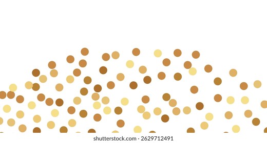 abstract Radiant Golden Glitter Particles and Shimmering Confetti Falling Gracefully on a Clean White Transparent Background for a Dazzling, Festive Atmosphere
