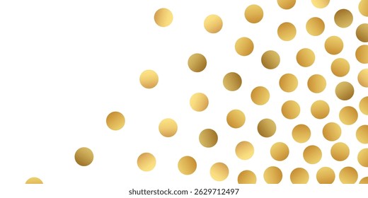 abstract Radiant Golden Glitter Particles and Shimmering Confetti Falling Gracefully on a Clean White Transparent Background for a Dazzling, Festive Atmosphere
