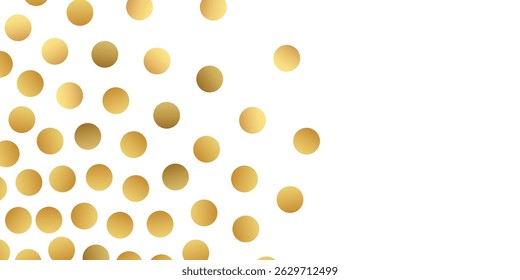 abstract Radiant Golden Glitter Particles and Shimmering Confetti Falling Gracefully on a Clean White Transparent Background for a Dazzling, Festive Atmosphere