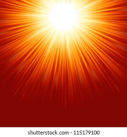 Abstract radiant star. EPS 8 vector file included