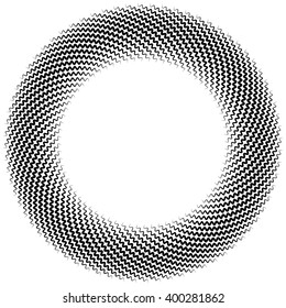 Abstract radiating lines element. Jagged, zigzag (wavy) lines converging. Abstract monochrome element. Bursting irregular lines.