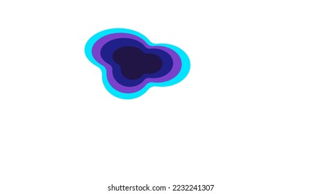 Una lluvia abstracta sobre fondo blanco. 