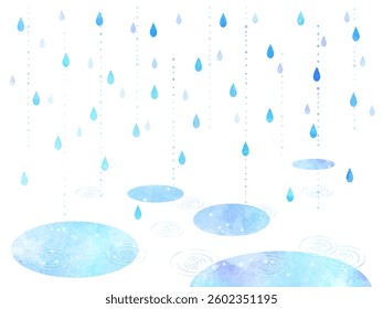 Abstract rain image background illustration